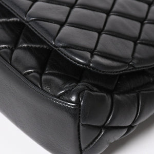 CHANEL Bubble Quilt Chain Shoulder Bag Handbag No. 15 Lambskin Black Silver Hardware Good Condition Used 4a004407