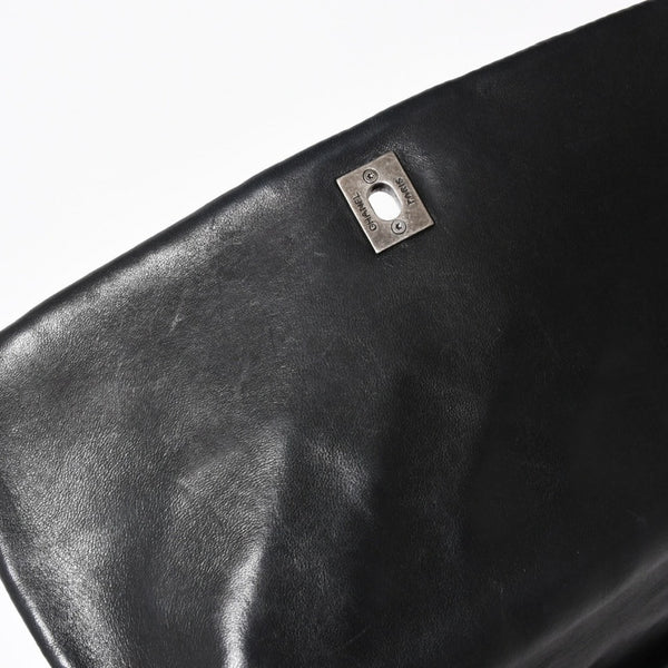 CHANEL Bubble Quilt Chain Shoulder Bag Handbag No. 15 Lambskin Black Silver Hardware Good Condition Used 4a004407