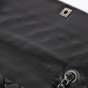 CHANEL Bubble Quilt Chain Shoulder Bag Handbag No. 15 Lambskin Black Silver Hardware Good Condition Used 4a004407