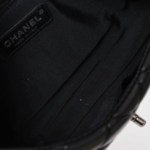 CHANEL Bubble Quilt Chain Shoulder Bag Handbag No. 15 Lambskin Black Silver Hardware Good Condition Used 4a004407
