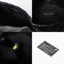 画像をギャラリービューアに読み込む, CHANEL シャネル バブルキルト チェーンショルダーバッグ ハンドバッグ 15番台 ラムスキン ブラック シルバー金具 美品 中古 4a004407