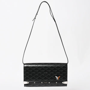 Very good condition GOYARD MONTE CARLO PM Monte Carlo PM clutch bag 2WAY limited color jet black silver hardware used 4a004368