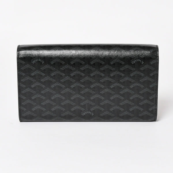Very good condition GOYARD MONTE CARLO PM Monte Carlo PM clutch bag 2WAY limited color jet black silver hardware used 4a004368