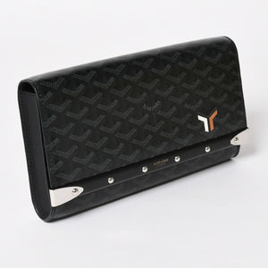 Very good condition GOYARD MONTE CARLO PM Monte Carlo PM clutch bag 2WAY limited color jet black silver hardware used 4a004368