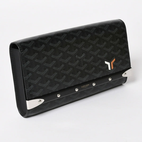 Very good condition GOYARD MONTE CARLO PM Monte Carlo PM clutch bag 2WAY limited color jet black silver hardware used 4a004368