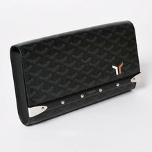 画像をギャラリービューアに読み込む, 極美品 GOYARD ゴヤール MONTE CARLO PM モンテカルロ PM クラッチバッグ 2WAY 限定カラー ジェットブラック シルバー金具 中古 4a004368