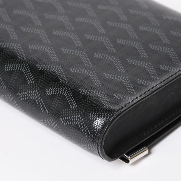 Very good condition GOYARD MONTE CARLO PM Monte Carlo PM clutch bag 2WAY limited color jet black silver hardware used 4a004368