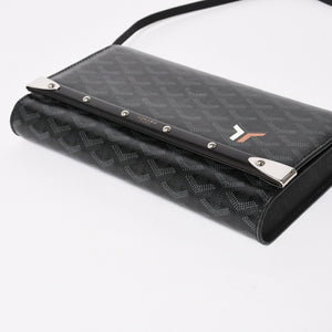 Very good condition GOYARD MONTE CARLO PM Monte Carlo PM clutch bag 2WAY limited color jet black silver hardware used 4a004368