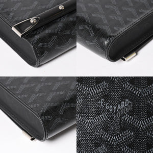Very good condition GOYARD MONTE CARLO PM Monte Carlo PM clutch bag 2WAY limited color jet black silver hardware used 4a004368