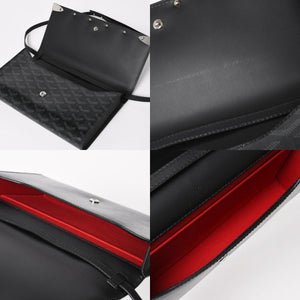 Very good condition GOYARD MONTE CARLO PM Monte Carlo PM clutch bag 2WAY limited color jet black silver hardware used 4a004368