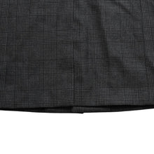 画像をギャラリービューアに読み込む, 極美品 PRADA プラダ シングルブレスト ウールブレンド コート UC486M サイズ48R ウール グレー チェック柄 中古 4a003304