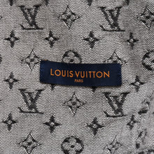 画像をギャラリービューアに読み込む, LOUIS VUITTON ルイヴィトン × NIGO ジャイアントダミエウェーブス デニムジャケット ニゴー コラボレーション モノグラム ダミエ アウター ブラック グレー 44サイズ ゴールド金具 美品 中古 4a004413