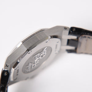 AUDEMARS PIGUET オーデマピゲ ロイヤルオーク 腕時計 67601ST.ZZ.D012CR.01 シルバー文字盤 革 SS QZ ダイヤモンド 美品 中古 4a004284
