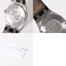 画像をギャラリービューアに読み込む, AUDEMARS PIGUET オーデマピゲ ロイヤルオーク 腕時計 67601ST.ZZ.D012CR.01 シルバー文字盤 革 SS QZ ダイヤモンド 美品 中古 4a004284