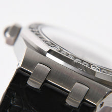 画像をギャラリービューアに読み込む, AUDEMARS PIGUET オーデマピゲ ロイヤルオーク 腕時計 67601ST.ZZ.D012CR.01 シルバー文字盤 革 SS QZ ダイヤモンド 美品 中古 4a004284