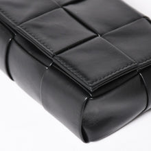 画像をギャラリービューアに読み込む, BOTTEGA VENETA ボッテガ ヴェネタ CASSETTE カセット キャンディ ミニショルダーバッグ ブラック レザー 美品 中古 4a004308