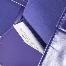 画像をギャラリービューアに読み込む, 極美品 BOTTEGA VENETA ボッテガ ヴェネタ キャンディカセット イントレチャート ミニ ショルダーバッグ パープル シルバー金具 中古 4a004306