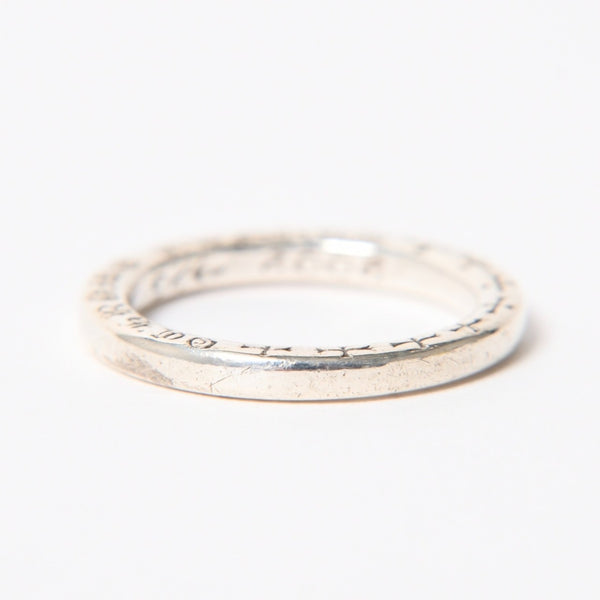 CHROME HEARTS Chrome Hearts NTFL Ring Weight Approx. 4.13g Size 16 2002/.925 Engraved Silver 925 Good Condition Used 4a004330