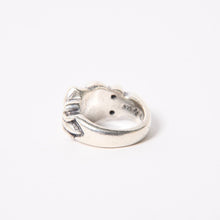 画像をギャラリービューアに読み込む, CHROME HEARTS クロムハーツ FLRL CRS HRT フローラルクロス ハートリング 重量約12.78g サイズ9号 シルバー925 美品 中古 4a004331