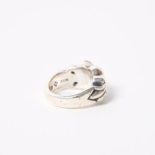 CHROME HEARTS クロムハーツ FLRL CRS HRT フローラルクロス ハートリング 重量約12.78g サイズ9号 シルバー925 美品 中古 4a004331