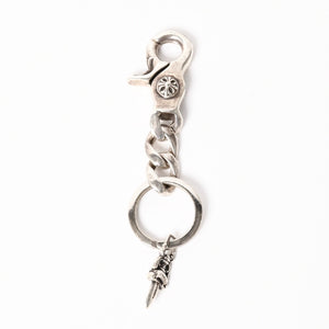 CHROME HEARTS CLP CHN CLASSIC-S Short Classic Link Key Ring Charm Weight Approx. 49.05g Silver 925 Good Condition Used 4a004336