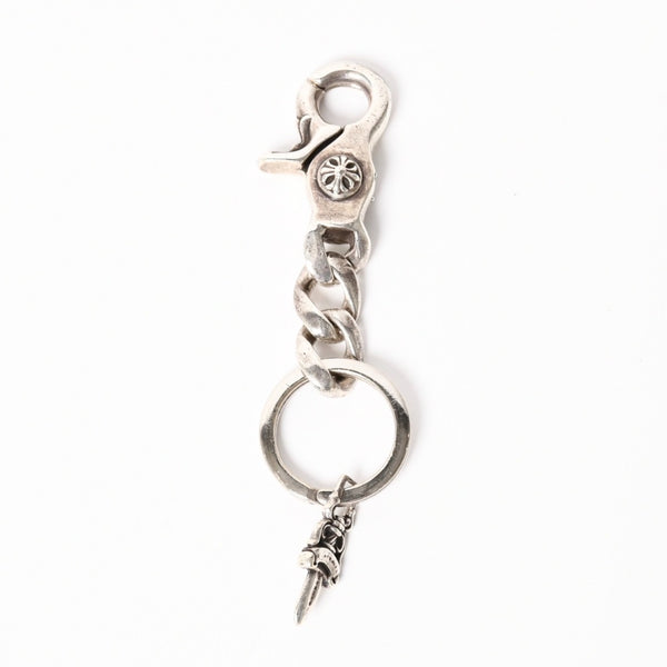 CHROME HEARTS CLP CHN CLASSIC-S Short Classic Link Key Ring Charm Weight Approx. 49.05g Silver 925 Good Condition Used 4a004336