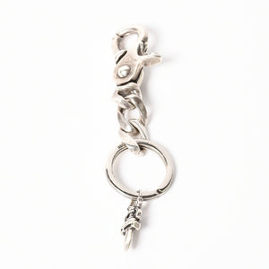 CHROME HEARTS CLP CHN CLASSIC-S Short Classic Link Key Ring Charm Weight Approx. 49.05g Silver 925 Good Condition Used 4a004336
