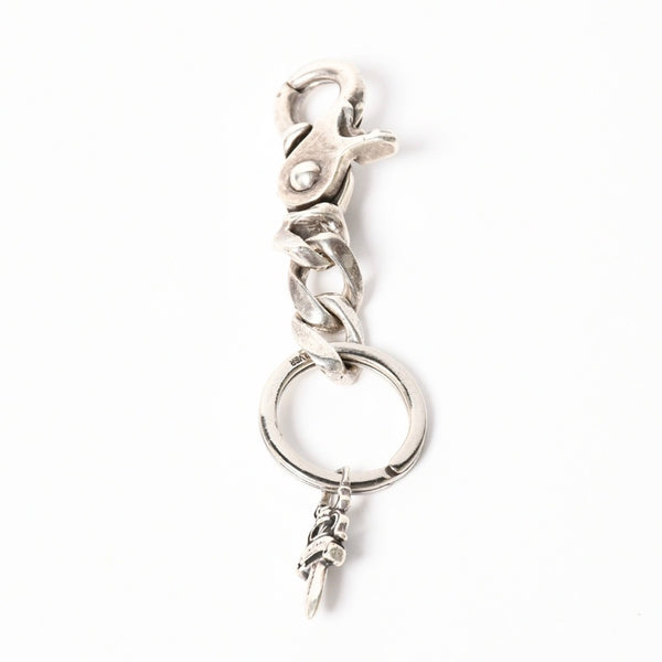 CHROME HEARTS CLP CHN CLASSIC-S Short Classic Link Key Ring Charm Weight Approx. 49.05g Silver 925 Good Condition Used 4a004336
