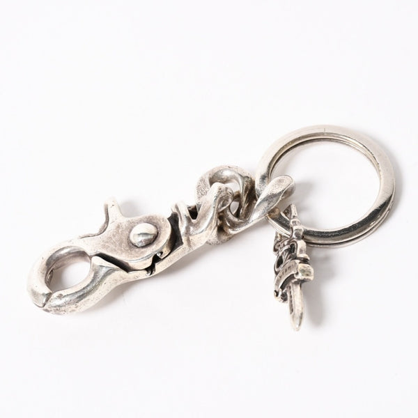 CHROME HEARTS CLP CHN CLASSIC-S Short Classic Link Key Ring Charm Weight Approx. 49.05g Silver 925 Good Condition Used 4a004336