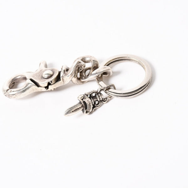 CHROME HEARTS CLP CHN CLASSIC-S Short Classic Link Key Ring Charm Weight Approx. 49.05g Silver 925 Good Condition Used 4a004336