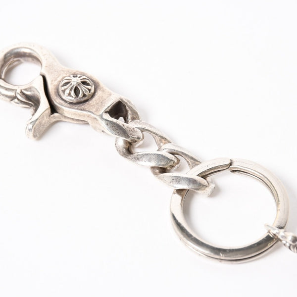 CHROME HEARTS CLP CHN CLASSIC-S Short Classic Link Key Ring Charm Weight Approx. 49.05g Silver 925 Good Condition Used 4a004336