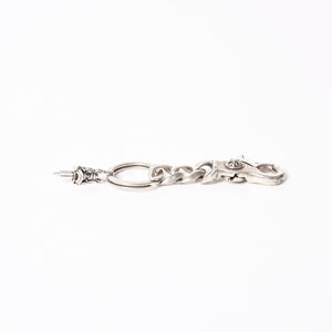 CHROME HEARTS CLP CHN CLASSIC-S Short Classic Link Key Ring Charm Weight Approx. 49.05g Silver 925 Good Condition Used 4a004336