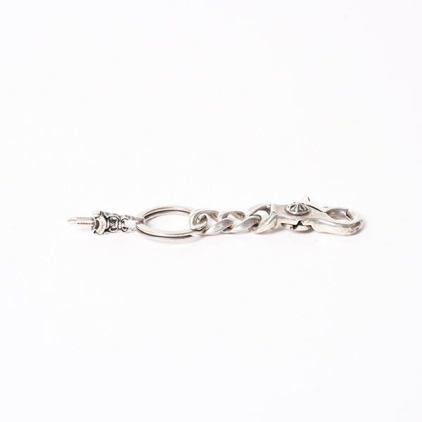 CHROME HEARTS CLP CHN CLASSIC-S Short Classic Link Key Ring Charm Weight Approx. 49.05g Silver 925 Good Condition Used 4a004336