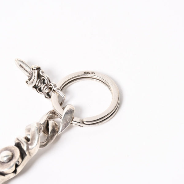 CHROME HEARTS CLP CHN CLASSIC-S Short Classic Link Key Ring Charm Weight Approx. 49.05g Silver 925 Good Condition Used 4a004336