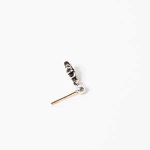 新品未使用 CHROME HEARTS クロムハーツ TNY E CH PLS タイニーE CHプラス ドロップピアス 重量約1.16g .925刻印 シルバー925 中古 4a004329