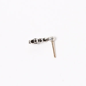 新品未使用 CHROME HEARTS クロムハーツ TNY E CH PLS タイニーE CHプラス ドロップピアス 重量約1.16g .925刻印 シルバー925 中古 4a004329