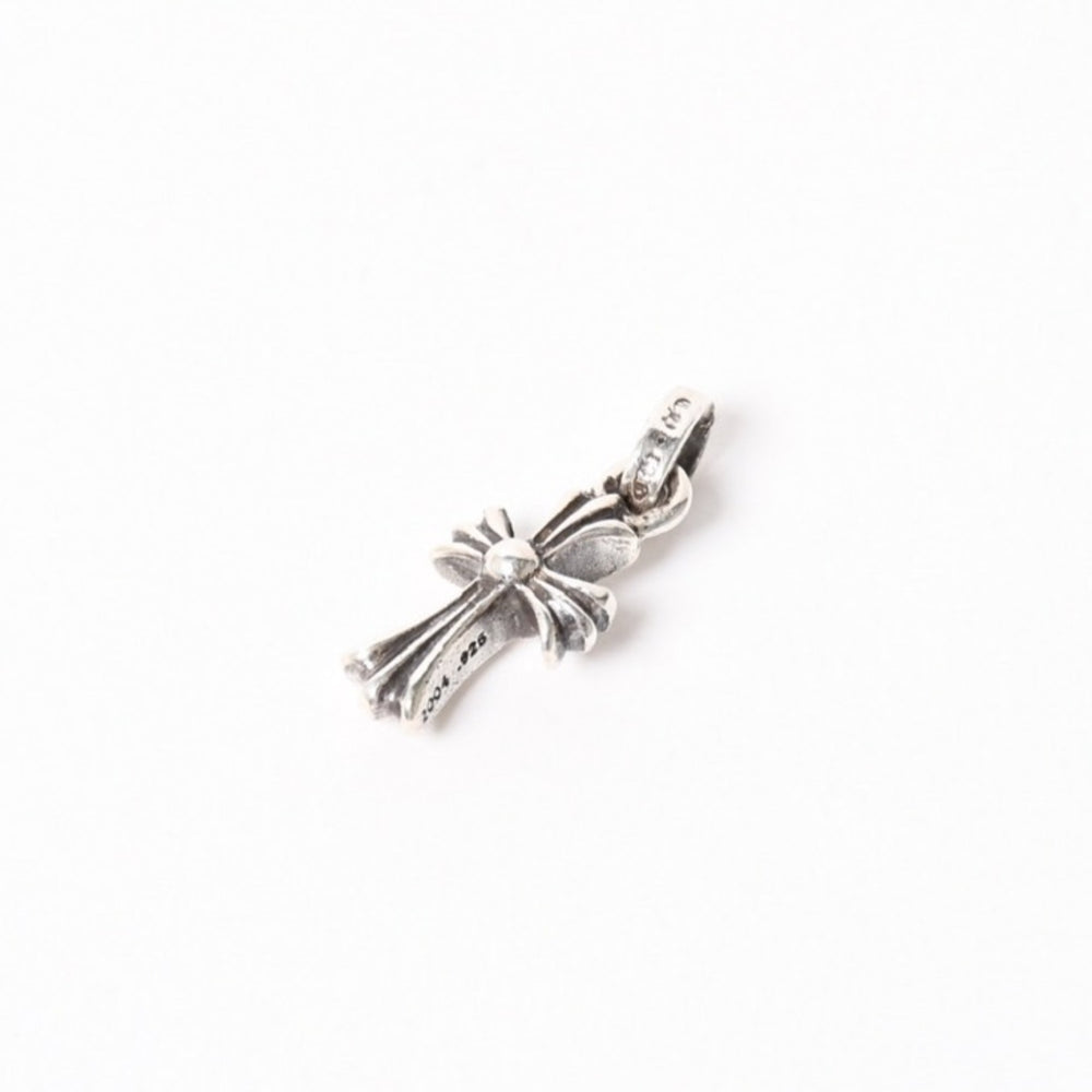 Very good condition CHROME HEARTS CRS BBYFAT Baby Fat Cross Pendant Top Charm Weight approx. 2.11g Silver 925 Used 4a004328
