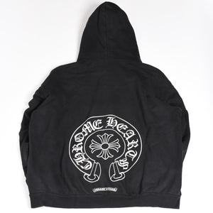 CHROME HEARTS Multicolor Sleeve Logo Horseshoe Pullover Hoodie CH Plus Scroll Label Black Multicolor L Size Good Condition Used 4a004310