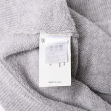 画像をギャラリービューアに読み込む, 極美品 CHROME HEARTS クロムハーツ U LIFE SENTENCE 袖ロゴ刺繍 カシミヤ プルオーバーパーカー フーディ カシミヤ グレー ブラック Lサイズ 中古 4a004305