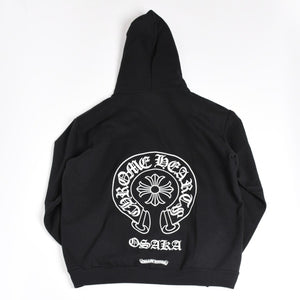 New and unused CHROME HEARTS Osaka Limited Horseshoe Zip Up Hoodie Parka Osaka Limited Dagger Black XL Size Used 4a004315