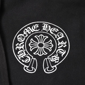 CHROME HEARTS Multicolor Sleeve Logo Horseshoe Pullover Hoodie CH Plus Scroll Label Black Multicolor L Size Good Condition Used 4a004310