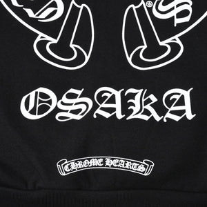 New and unused CHROME HEARTS Osaka Limited Horseshoe Zip Up Hoodie Parka Osaka Limited Dagger Black XL Size Used 4a004315