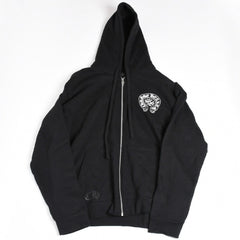 新品未使用 CHROME HEARTS クロムハーツ 大阪限定ホースシュー ジップアップフーディ パーカー 大阪限定 ダガー ブラック XLサイズ 中古 4a004315