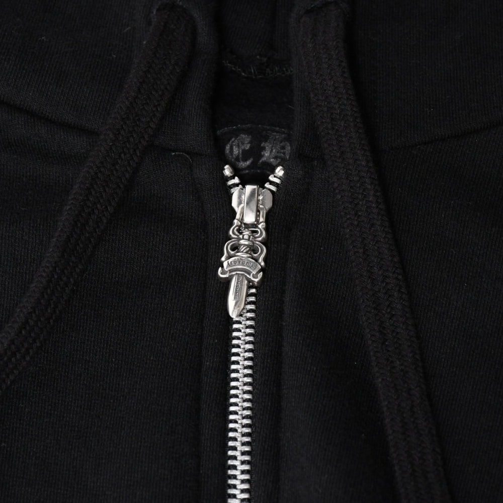新品未使用 CHROME HEARTS クロムハーツ 大阪限定ホースシュー ジップアップフーディ パーカー 大阪限定 ダガー ブラック XLサイズ 中古 4a004315