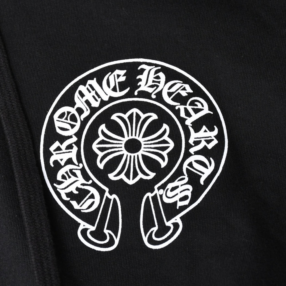 New and unused CHROME HEARTS Osaka Limited Horseshoe Zip Up Hoodie Parka Osaka Limited Dagger Black XL Size Used 4a004315