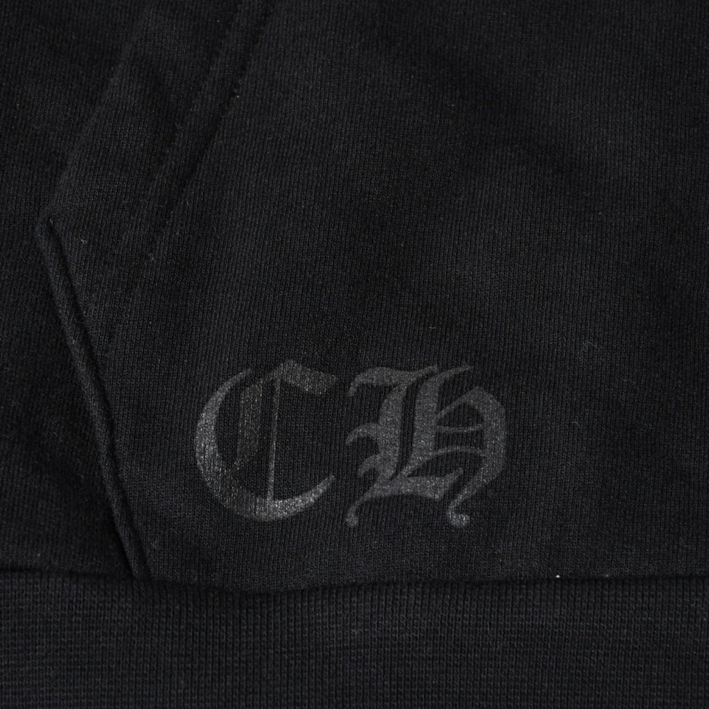 New and unused CHROME HEARTS Osaka Limited Horseshoe Zip Up Hoodie Parka Osaka Limited Dagger Black XL Size Used 4a004315