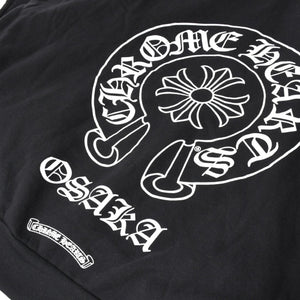 新品未使用 CHROME HEARTS クロムハーツ 大阪限定ホースシュー ジップアップフーディ パーカー 大阪限定 ダガー ブラック XLサイズ 中古 4a004315
