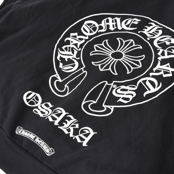 新品未使用 CHROME HEARTS クロムハーツ 大阪限定ホースシュー ジップアップフーディ パーカー 大阪限定 ダガー ブラック XLサイズ 中古 4a004315