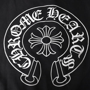 CHROME HEARTS Multicolor Sleeve Logo Horseshoe Pullover Hoodie CH Plus Scroll Label Black Multicolor L Size Good Condition Used 4a004310