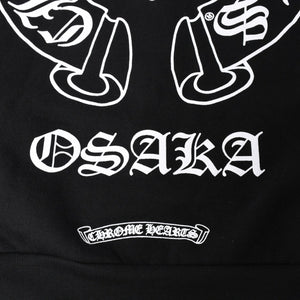 新品未使用 CHROME HEARTS クロムハーツ 大阪限定ホースシュー ジップアップフーディ パーカー 大阪限定 ダガー ブラック XLサイズ 中古 4a004315